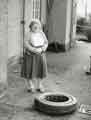 Lodge Moor Hospital. Tyre from the crash of a United States Air Force jet