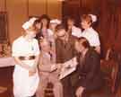 Visit of Joe Gormley OBE (1917 - 1993) (front 2nd left), President of the National Union of Mineworkers, 1971 - 1982 to the Royal Hallamshire Hospital, Glossop Road Visit of Joe Gormley OBE (1917 - 1993) (front 2nd left), President of the National Union of Mineworkers, 1971 - 1982 to the Royal Hallamshire Hospital, Glossop Road