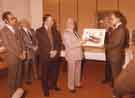 Visit of Joe Gormley OBE (1917 - 1993) (3rd right), President of the National Union of Mineworkers, 1971 - 1982 to the Royal Hallamshire Hospital, Glossop Road Visit of Joe Gormley OBE (1917 - 1993) (3rd right), President of the National Union of Mineworkers, 1971 - 1982 to the Royal Hallamshire Hospital, Glossop Road