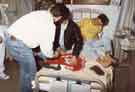 Hillsborough Disaster. Nottingham Forest footballers visiting injured survivors at the Northern General Hospital