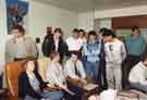 Hillsborough Disaster. Nottingham Forest footballers visiting injured survivors at the Northern General Hospital