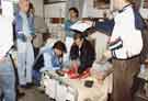Hillsborough Disaster. Nottingham Forest footballers visiting injured survivors at the Northern General Hospital Hillsborough Disaster. Nottingham Forest footballers visiting injured survivors at the Northern General Hospital