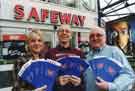 Promotion of the 'Carry the Card Campaign' at Safeway Supermarket for the Heart and Lung Transplant Unit, Northern General Hospital