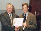 Clinical Audit Award presentation, Northern General Hospital, Fir Vale showing (left) H. B. Stokes (Bev Stokes), chairman of the Northern General Hospital NHS Trust