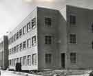 Construction of the gable end of the east wing, new Sheffield teaching hospital, Royal Hallamshire Hospital, Glossop Road
