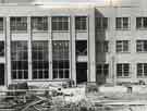 Construction of the front centre section, new Sheffield teaching hospital, Royal Hallamshire Hospital, Glossop Road