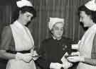 Matron of the Children's Hospital with prizewinners, Nurses prizegiving, Memorial Hall, City Hall, Barker's Pool Matron of the Children's Hospital with prizewinners, Nurses prizegiving, Memorial Hall, City Hall, Barker's Pool