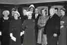 Nurses prizegiving, Green Room, Oval Hall, City Hall, Barker's Pool, showing (3rd left) Edwina Mountbatten (front), Countess Mountbatten of Burma (1901 - 1960) Nurses prizegiving, Green Room, Oval Hall, City Hall, Barker's Pool, showing (3rd left) Edwina Mountbatten (front), Countess Mountbatten of Burma (1901 - 1960)