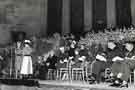 Nurses prizegiving, Oval Hall, City Hall, Barker's Pool, showing (far left) Edwina Mountbatten (front), Countess Mountbatten of Burma (1901 - 1960) Nurses prizegiving, Oval Hall, City Hall, Barker's Pool, showing (far left) Edwina Mountbatten (front), Countess Mountbatten of Burma (1901 - 1960)