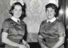Nurses photographed possibly after an awards event Nurses photographed possibly after an awards event