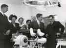 (2nd right) Health Minister Hilary Marquand MP during a visit to open the Neuro - surgical Department, Royal Infirmary, Infirmary Road