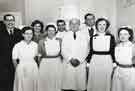 Professor Erwin Stengel (1902 - 1973), (4th right) with colleagues, Professor of Psychiatry, 1957 - 1967 at the University of Sheffield at unidentified hospital Professor Erwin Stengel (1902 - 1973), (4th right) with colleagues, Professor of Psychiatry, 1957 - 1967 at the University of Sheffield at unidentified hospital