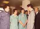 Prince Charles talking to members of staff on 'D' Floor at the opening of the Royal Hallamshire Hospital, Glossop Road Prince Charles talking to members of staff on 'D' Floor at the opening of the Royal Hallamshire Hospital, Glossop Road