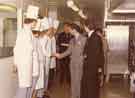Prince Charles talking to chefs on 'D' Floor, main kitchens at the opening of the Royal Hallamshire Hospital, Glossop Road Prince Charles talking to chefs on 'D' Floor, main kitchens at the opening of the Royal Hallamshire Hospital, Glossop Road