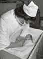 Nurse bottle feeding baby, Jessop Hospital for Women, Leavygreave Road Nurse bottle feeding baby, Jessop Hospital for Women, Leavygreave Road