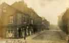 View: p00116 Bond Street, Upperthorpe (showing George William Womersley, draper, hosier, etc.)