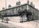 Junction of (right) Suffolk Lane and (left) St. Mary's Road, probably decorated for royal visit of King Edward VII and Queen Alexandra