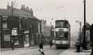 Tram No. 298 on Duke Street showing (left) No. 218 F. Copley, butchers Tram No. 298 on Duke Street showing (left) No. 218 F. Copley, butchers