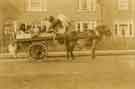 Travelling salesman's horse and cart in possibly Parson Cross