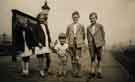 View: p00364 Children on the platform at the Sheffield Midland railway station