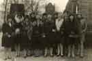 View: p00403 Unidentified group of women outside St. Paul's C. of  E. Church, Pinstone Street 