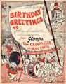 Birthday Greetings to John Wilson (of) Pitsmoor from Gloops, the Gloops Club and Aunt Edith