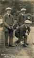The Wednes players (showing) Holmes, Davison and Taylor bowling, c.1909/1910