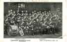 Queens Own Yorkshire Dragoons Band with (centre front row) conductor Lieut. S. Suckley