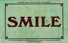 Smile. Advertisement for J. W. Dawson, shipping agent, No. 7 Haymarket, Fitzalan Chambers, Fitzalan Market Hall