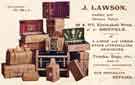 Advertising postcard for J. Lawson, saddler and harness maker, Nos. 40 and 377 Ecclesall Road