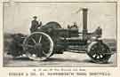 Advertising postcard, Eccles and Co., No. 21 Hawksworth Road for 8, 10 and 12 ton [steam} rollers for hire