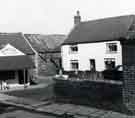 W.H. Webster, butchers and cottages, top of Hollinsend Road, looking from Gleadless Road