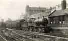 View: p01290 York - Manchester steam locomotive No. 485 at the Sheffield Midland railway station