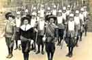 View: p01335 Children dressed as Parliamentary soldiers uniforms for Coronation Day celebrations at Bramall Lane for King George V