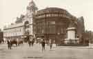 City Square; Cinema House, Fargate (centre) Nos. 66, 68 and 70, Leopold Street, A. Wilson Peck and Co. Ltd., Music Warehouse, (right), Queen Victoria Monument