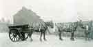 Horses and cart on High House Road, Hillsborough