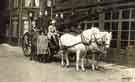 View: p01429 Horse drawn fire engine at Central Fire Station, No. 50 Division Street