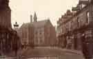 Shops on Upperthorpe Road showing (centre) Upperthorpe Library, Upperthorpe and (right) M. Carson