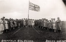Sheffield Girl Guides at camp at Brean, Somerset