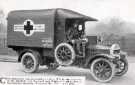 Military ambulance presented to the British Red Cross Society and St. John's Ambulance Society by the Sheffield and Ecclesall and Brightside and Carbrook Co-operative Societies