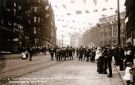 Decorations in High Street for the royal visit of George and Mary, Prince and Princess of Wales (later King George V and Queen Mary) 