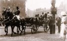 Royal visit of George and Mary, Prince and Princess of Wales (later King George V and Queen Mary) showing them arriving at the Town Hall