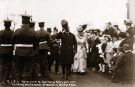View: p01554 Royal visit of George and Mary, Prince and Princess of Wales (later King George V and Queen Mary) attending a medal presentation in Weston Park