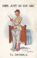 Come just as you are to Darnall - postcard illustrated by Donald McGill Come just as you are to Darnall - postcard illustrated by Donald McGill