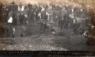 View: p01580 Digging for coal during the National Coal Strike, showing crowd at Candle Main, Silkstone Seam, possibly High Hazels Park