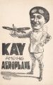 Postcard advertising Kay and his aeroplane [music hall / theatrical act]