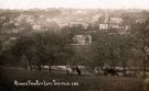 Ranmoor from Cow Lane showing (top centre) St. John's C. of E. Church, Fulwood Road 