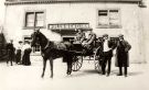 View: p01665 Horse drawn carriage outside the Bull's Head Inn, No. 396 Fulwood Road