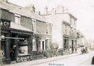 Fulwood Road, Ranmoor, showing No. 392, Burgon and Co., grocers; No. 390, George Memmott, fish and game dealer and No. 378 Ranmoor Post Office 