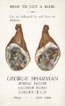 Advertising postcard for George Sharman and Co., grocers and wine and spirit merchants, Spring House, Nos. 231-237 Glossop Road